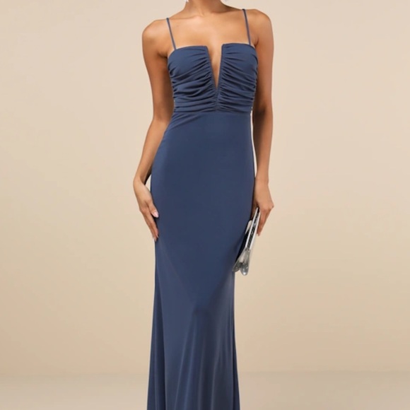 Lulus Dresses & Skirts - Lulu's Deep Blue Maxi Dress